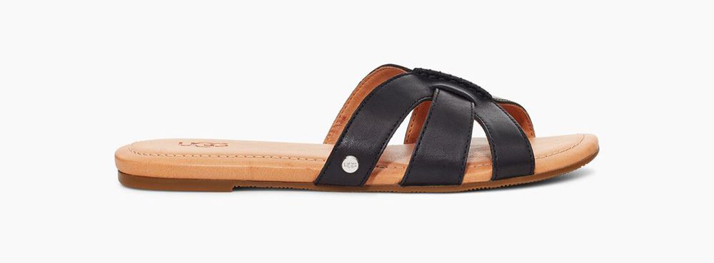 Ugg Teague - Womens Sandals - Black - NZ (6709ELPNH)